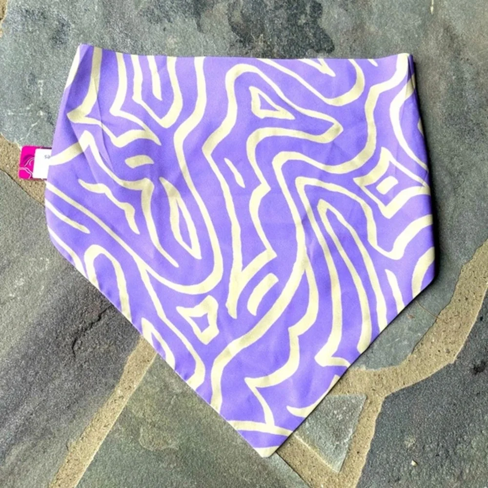 NAMJOSH Hairscarf- Lavender Lines-Free people